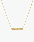 MAMA Modern Bar Engraved Necklace