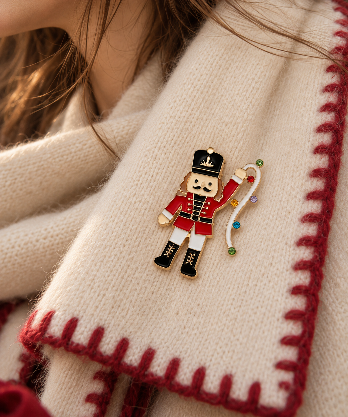 Christmas Nutcracker Brooch-1