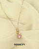 MOP Clover Triple Charm Necklace