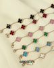 Milgrain MOP Pearl Clover Station Bracelet