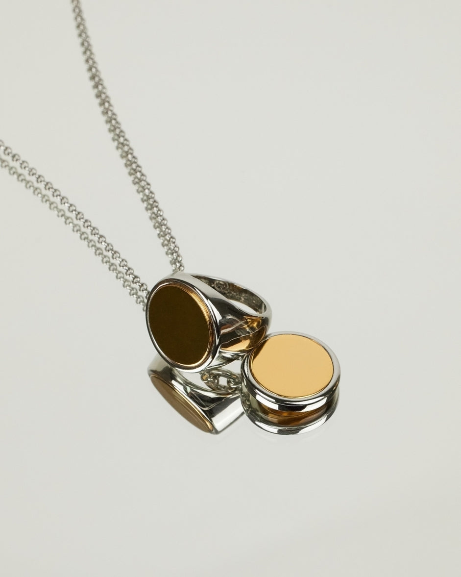 [18K] Stanley Gold Two-Tone Statement Ring